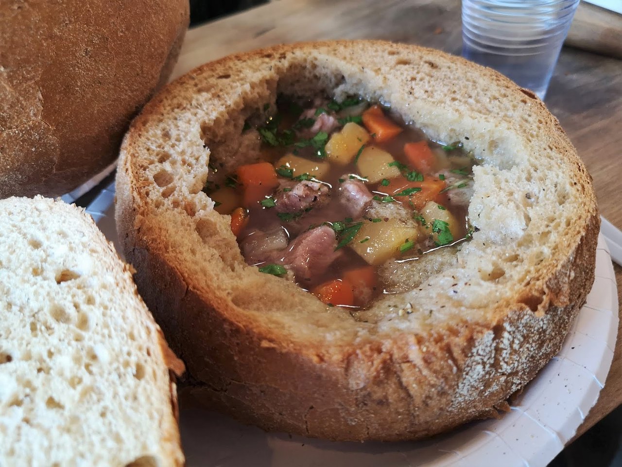 Icelandic Street Food signature dishes Lamb Soup in a Bread BowlShellfish Soup in a Bread BowlFisherman's Favorite (Plokkfiskur)
